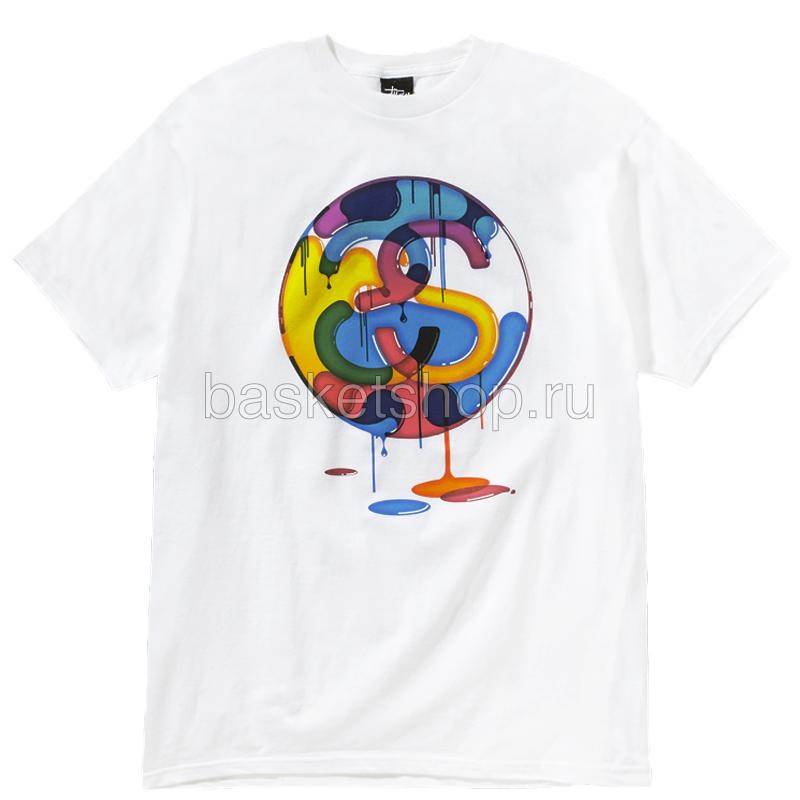 Stussy Футболка (1902456-wh/multcol)  - цена, описание, фото 1